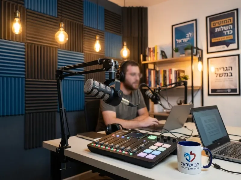 אולפן הקלטות פודקאסט מקצועי